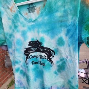 “Camp hair don’t care” custom shirt